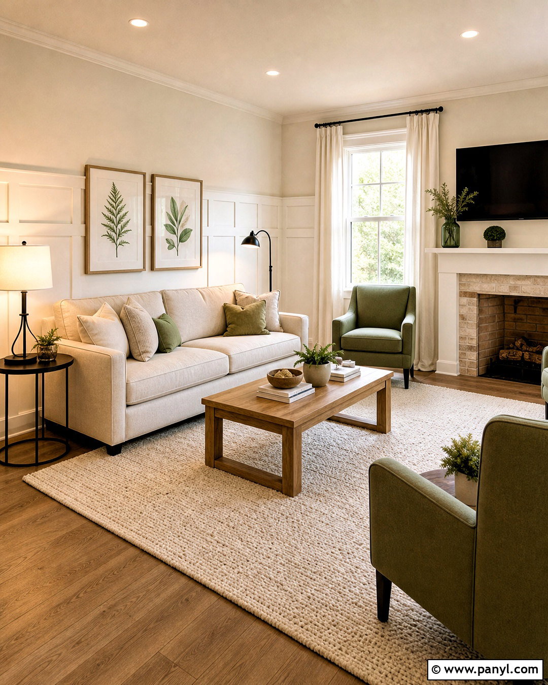 White Wainscoting Living Room - 20 modern wainscoting ideas