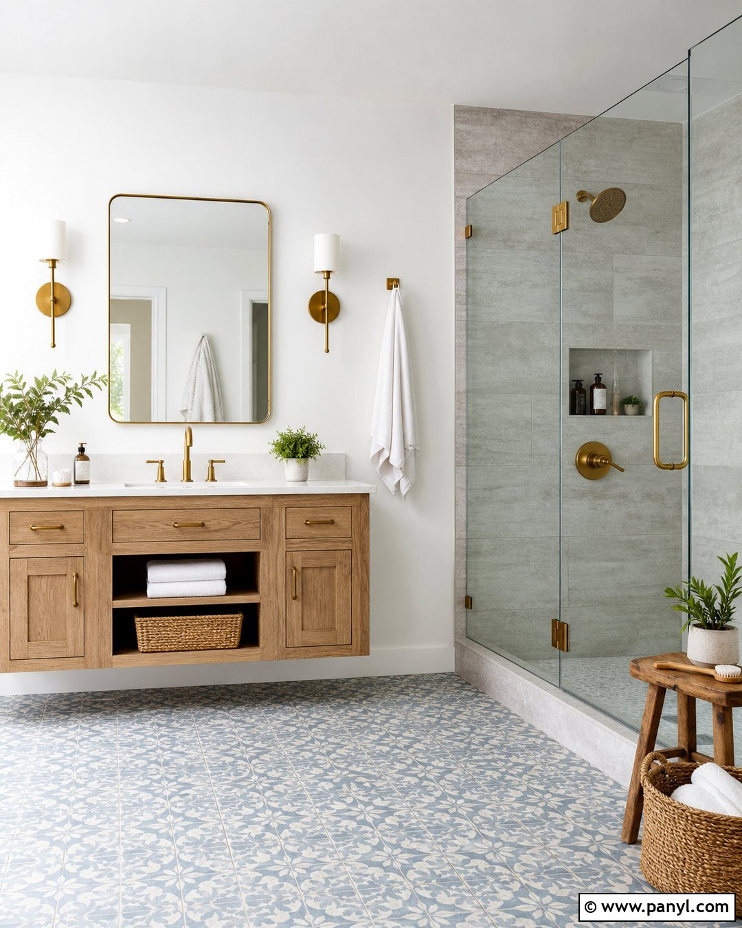 White Wall Bathroom - 30 White Wall Interior Ideas
