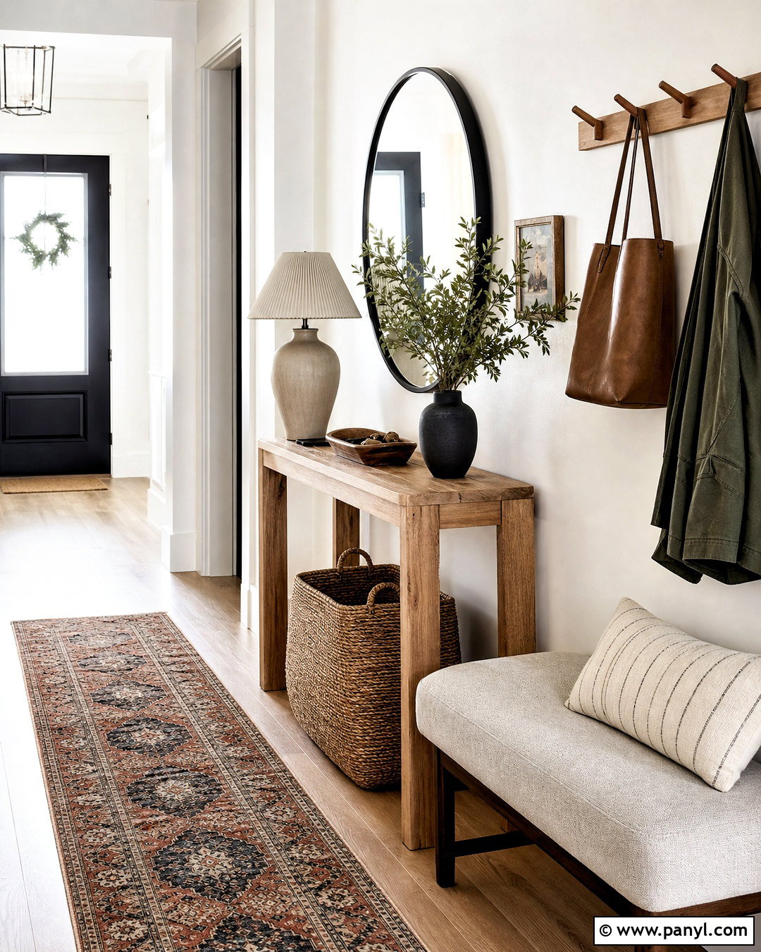 White Wall Entryway - 20 white wall background ideas