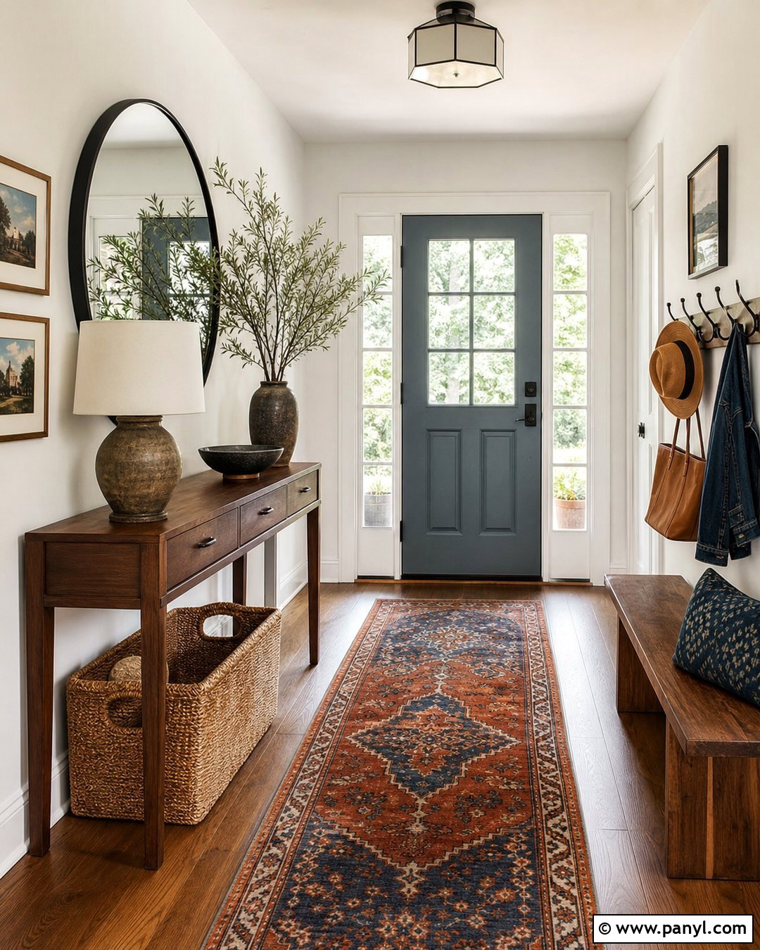White Wall Entryway - 30 White Wall Interior Ideas