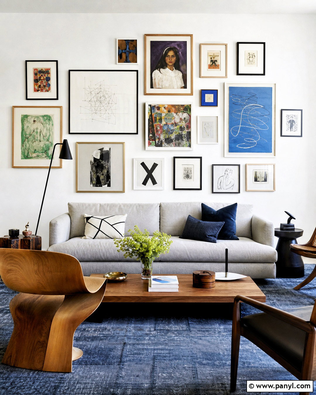 White Wall Gallery Living Room - 20 white wall design ideas