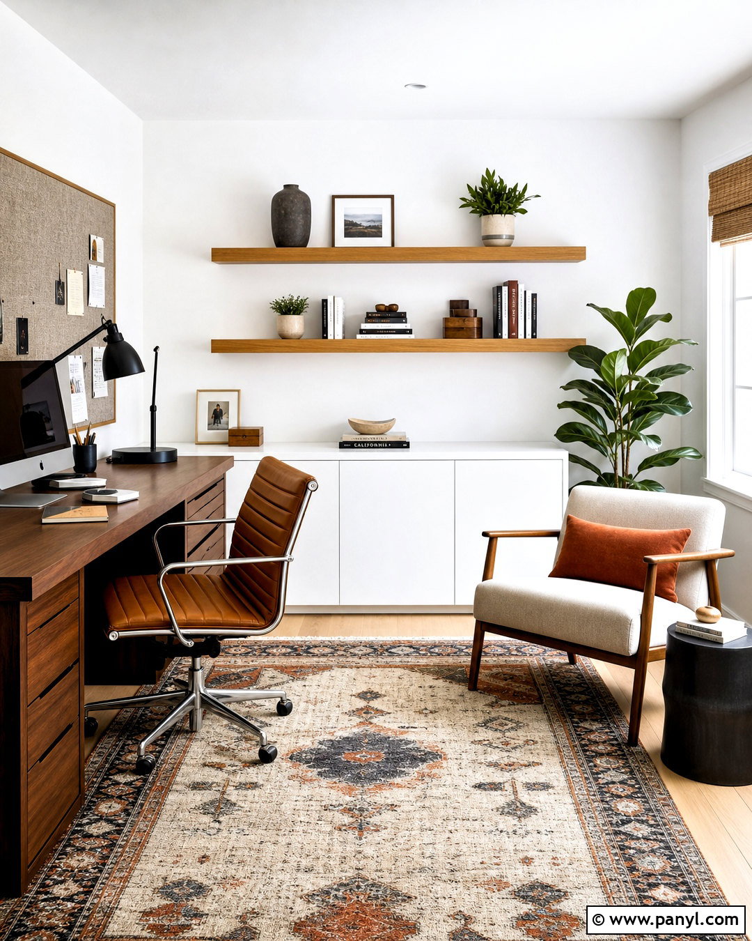 White Wall Home Office - 20 white wall design ideas
