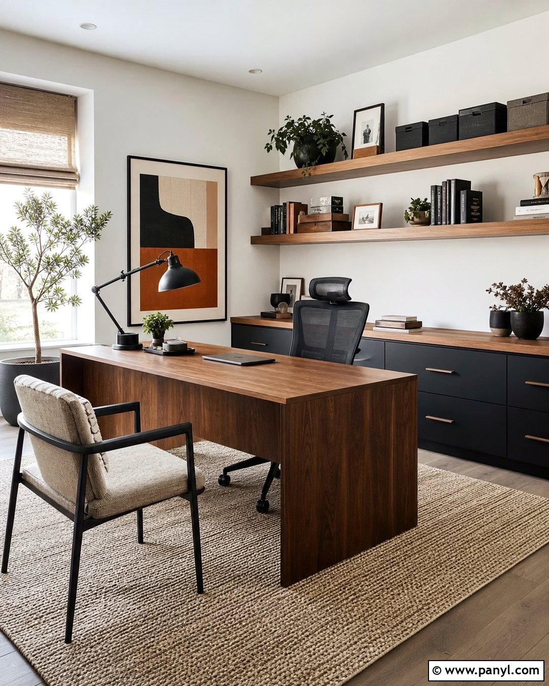 White Wall Home Office - 30 White Wall Interior Ideas