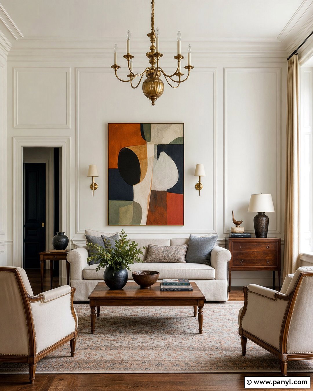 White Wall Interior With Paneling - 30 White Wall Interior Ideas