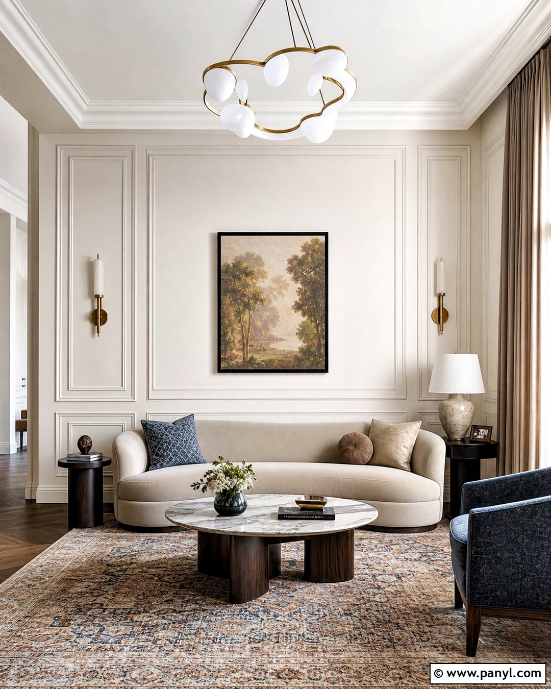 White Wall Molding - 20 white wall ideas