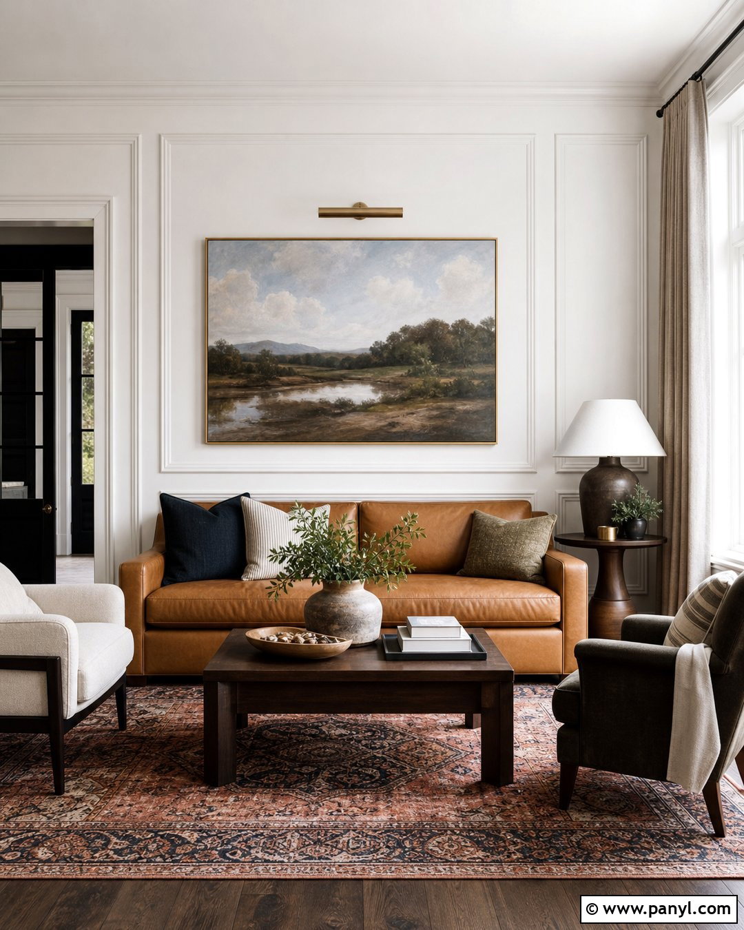 White Wall Molding - 35 plain white wall ideas