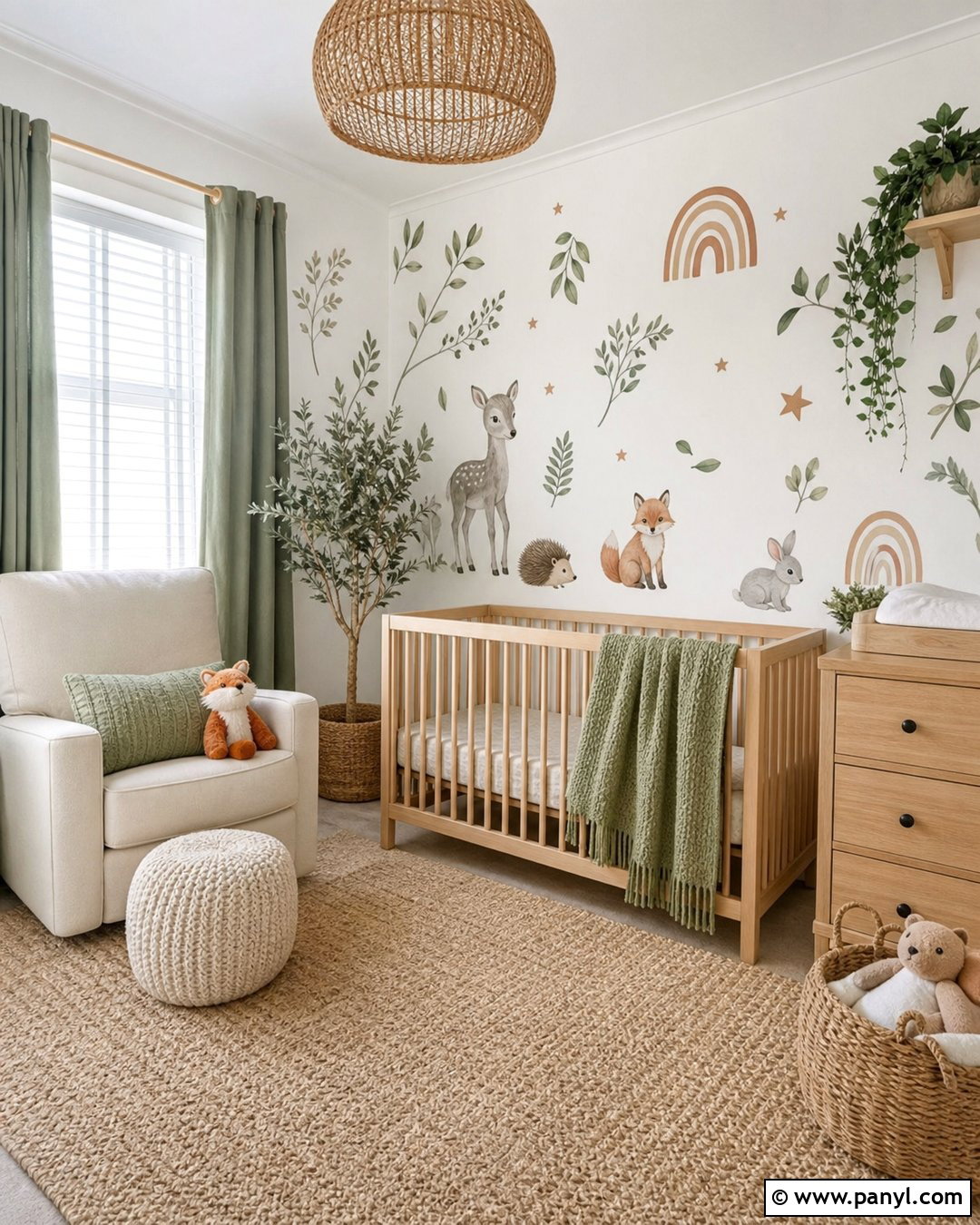 White Wall Nursery Decals - 35 plain white wall ideas
