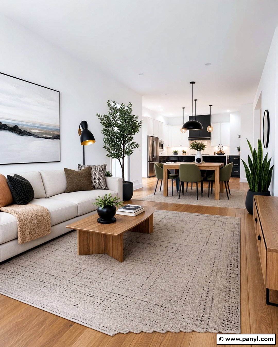 White Wall Open Plan Interior - 30 White Wall Interior Ideas