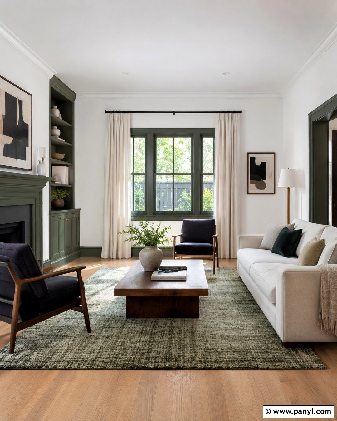 White Wall Paint With Contrasting Trim - 20 Types Of White Wall Paint Ideas