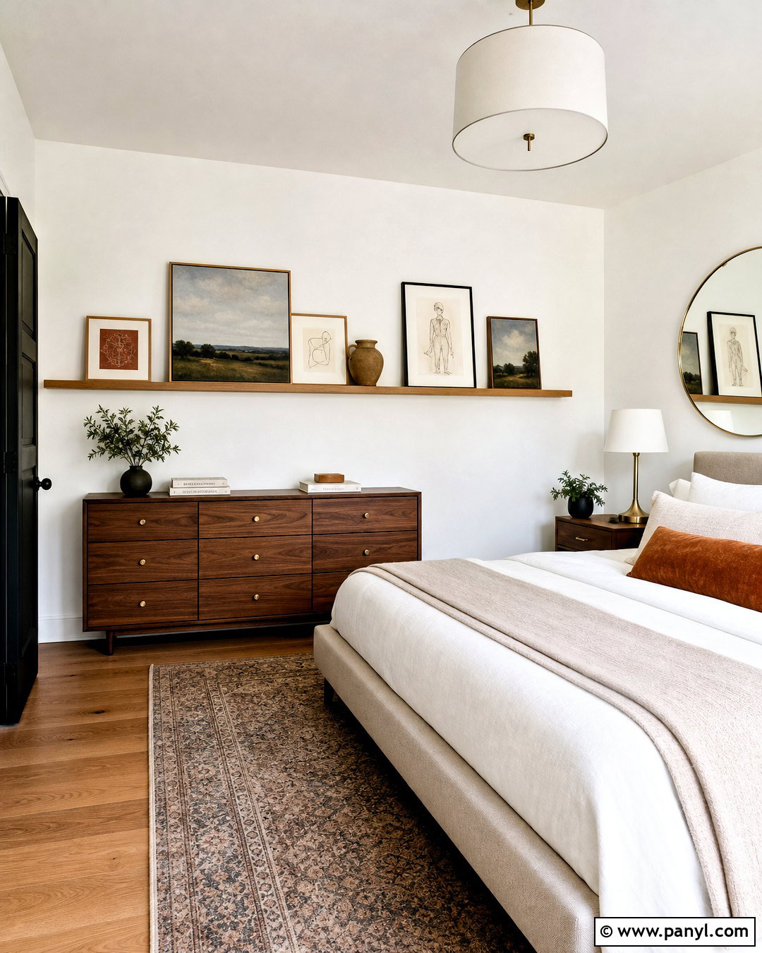 White Wall Picture Ledge - 20 white wall decor ideas