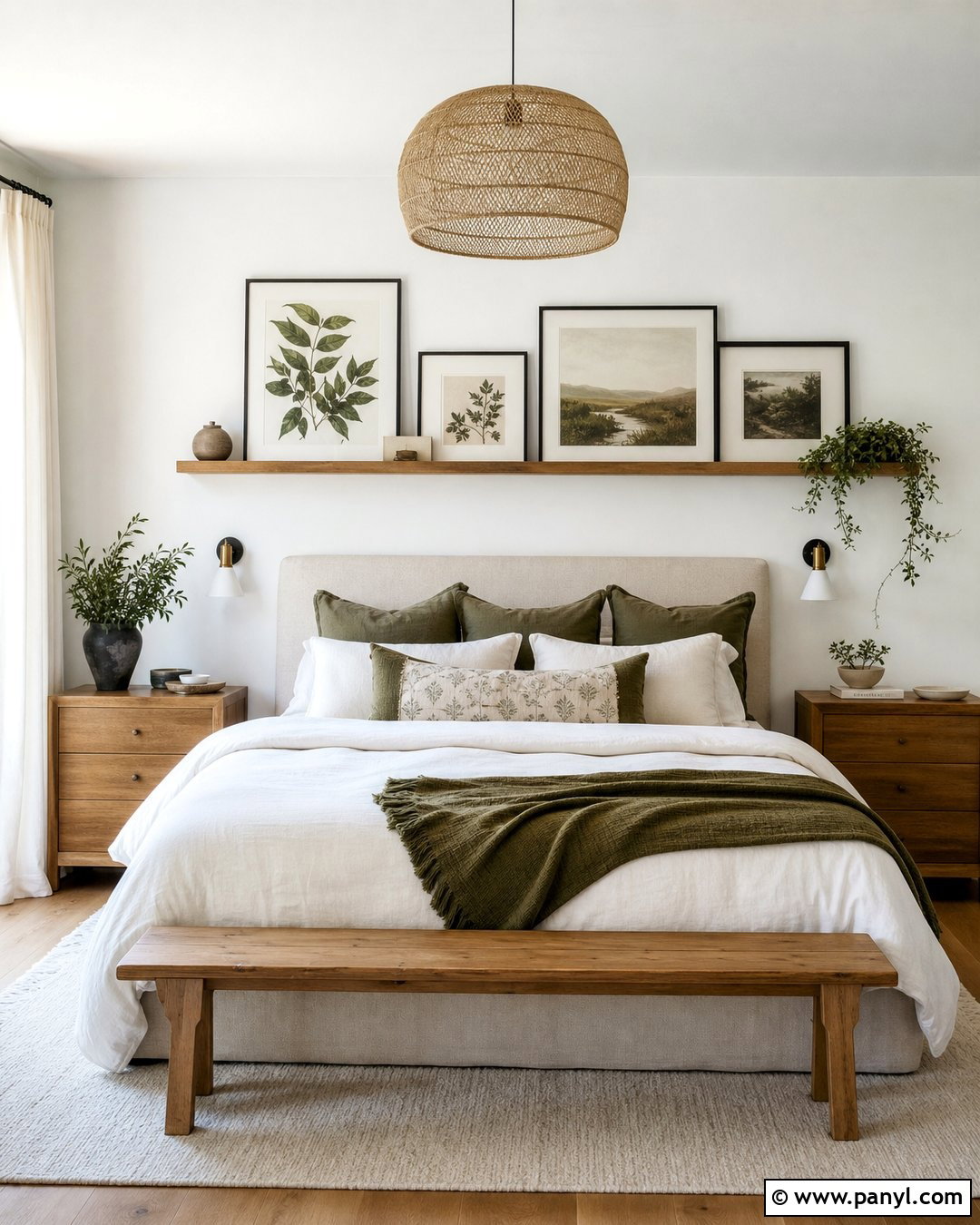 White Wall Picture Ledge - 35 plain white wall ideas