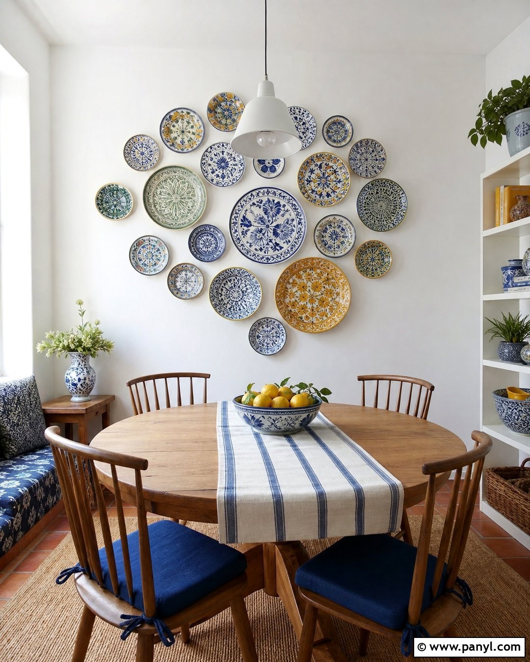 White Wall Plate Display - 35 plain white wall ideas