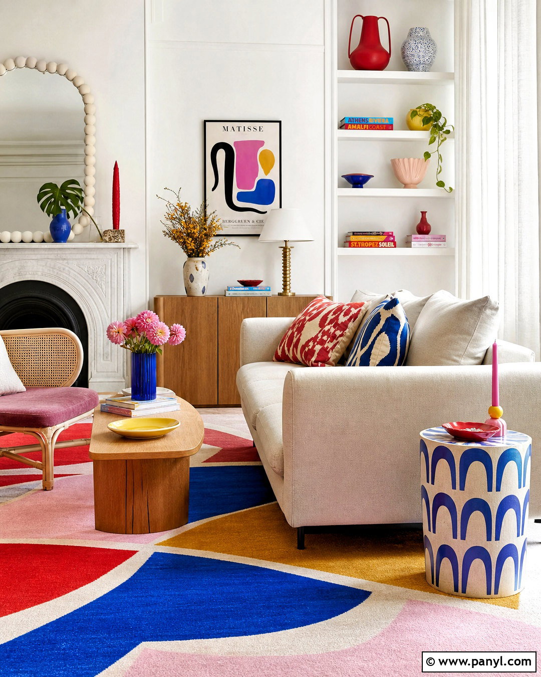 White Wall Room With Colorful Decor - 20 white wall design ideas