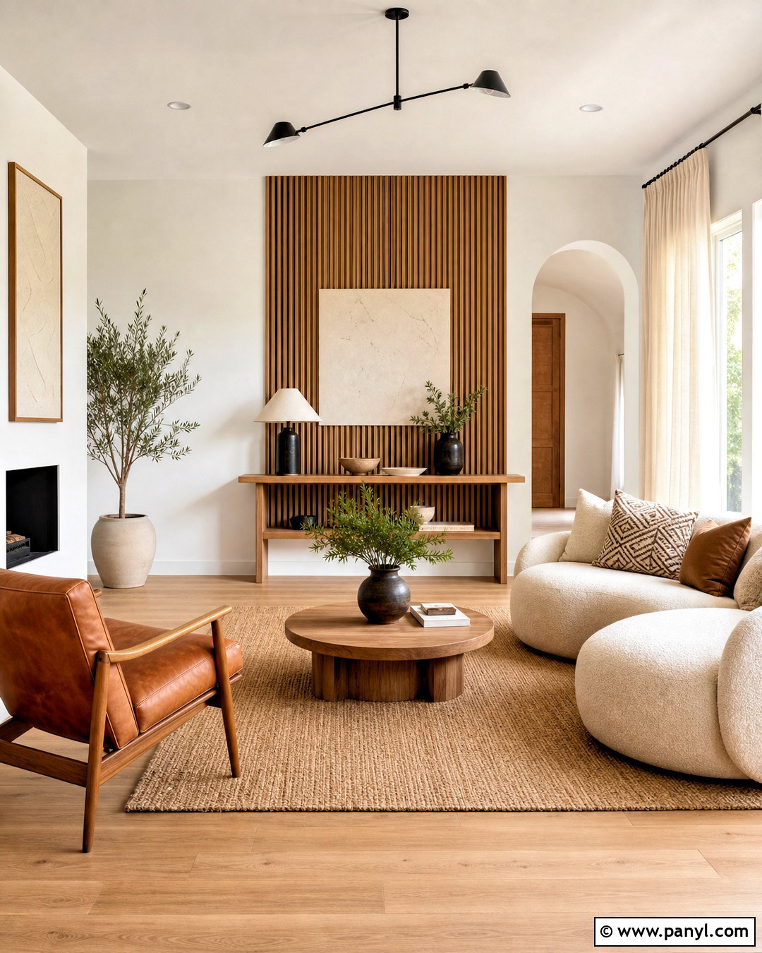 White Wall Room With Wood Accents - 20 white wall design ideas