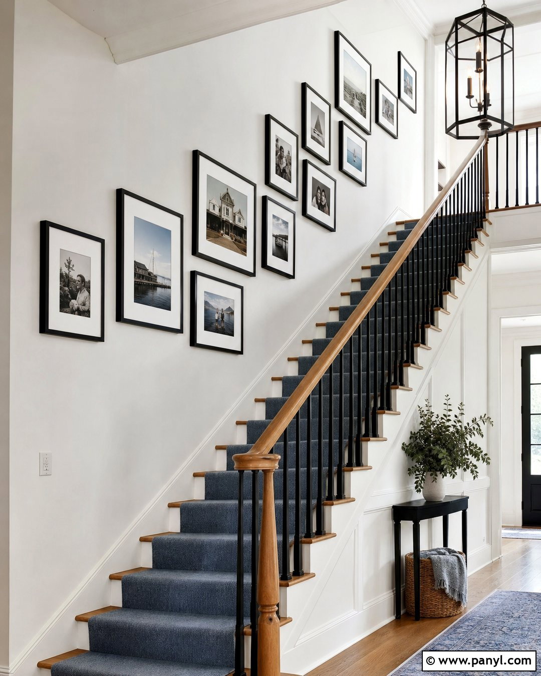 White Wall Staircase Gallery - 35 plain white wall ideas