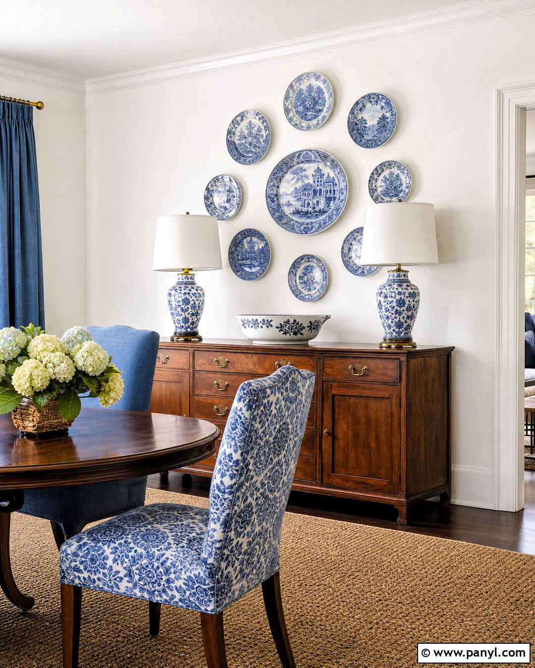 White Wall With Decorative Plates - 20 white wall decor ideas