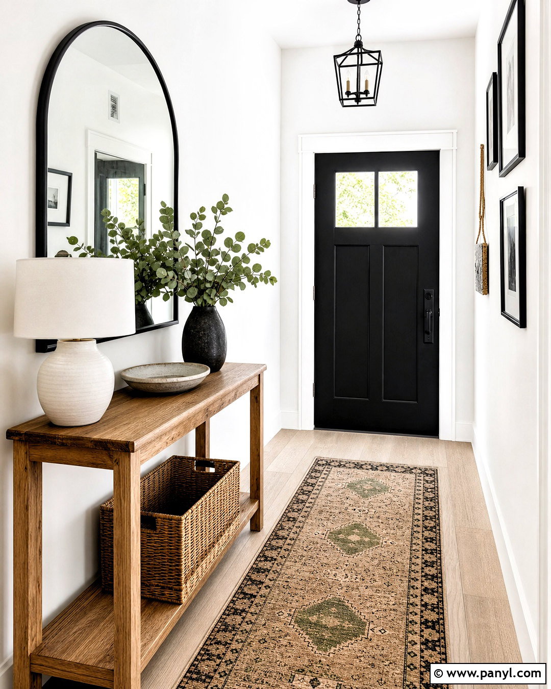 White Wall With Large Mirror - 20 white wall decor ideas