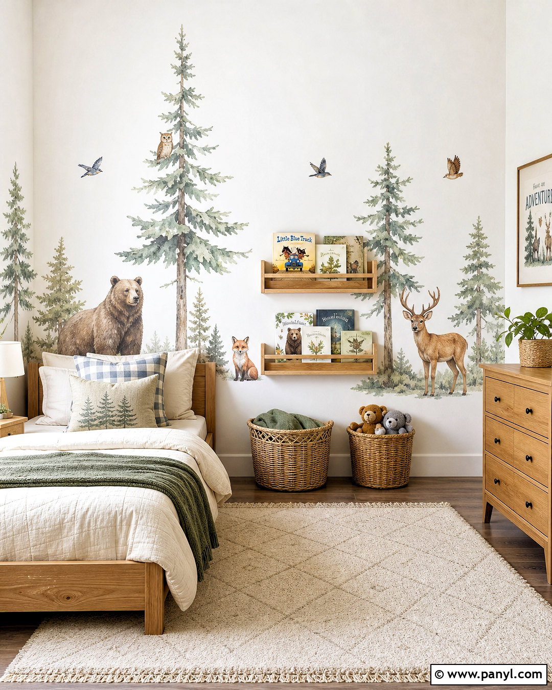 White Wall With Peel And Stick Decals - 20 white wall decor ideas