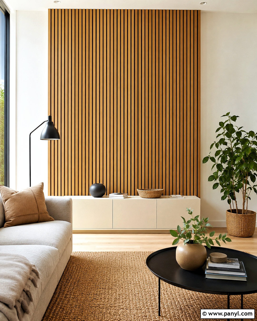 White Wall Wood Slat Panel - 20 White Wall Paint Damage Ideas