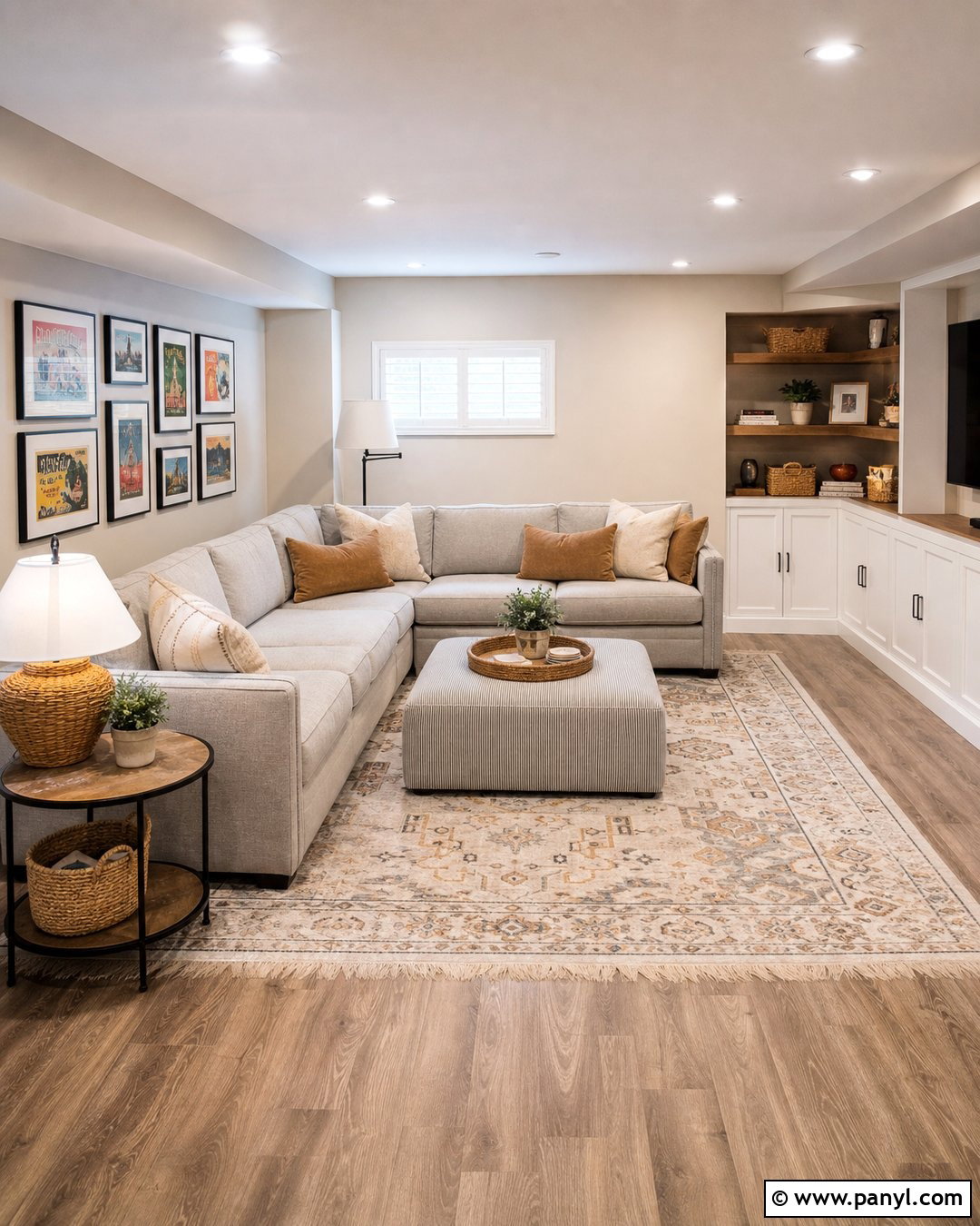White Walls And Trim Basement Family Room - 25 White Wall White Trim Ideas