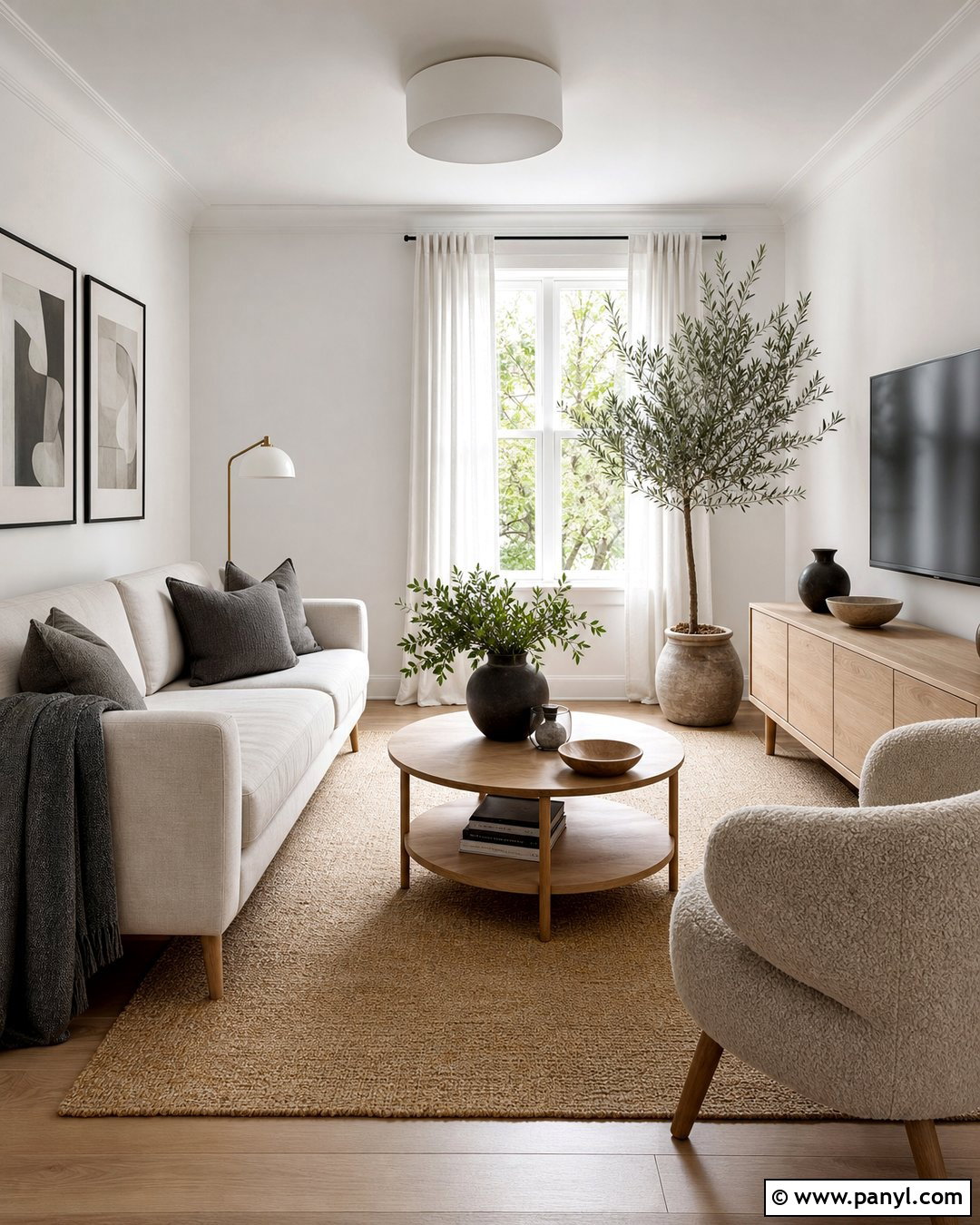 White Walls And Trim With Light Oak - 25 White Wall White Trim Ideas
