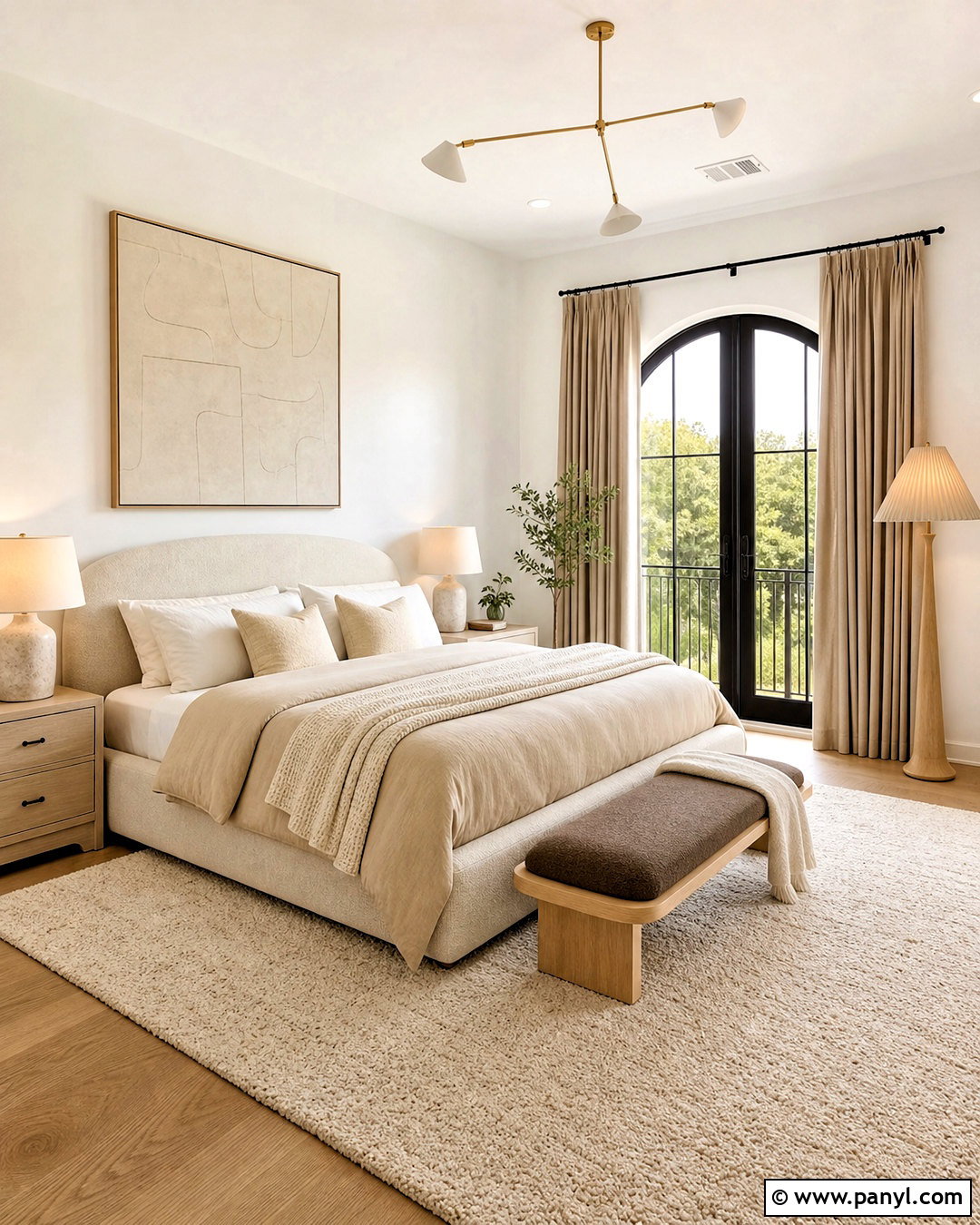 White Walls Bedroom With Beige Layers - 20 white walls bedroom ideas
