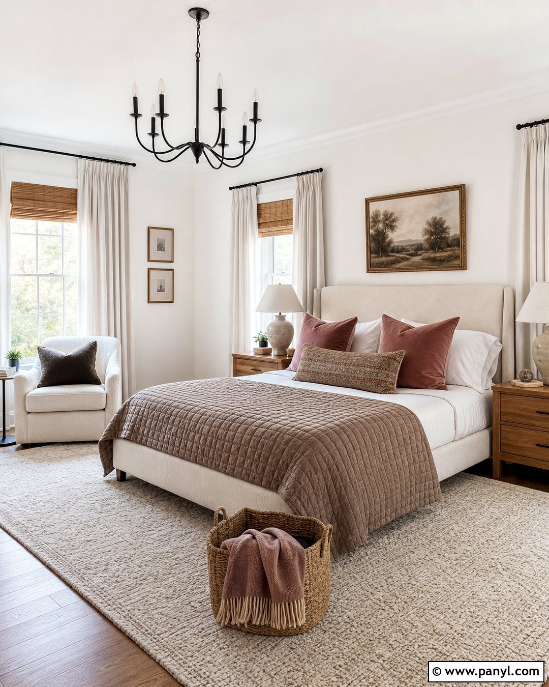 White Walls Cozy Bedroom - 30 White Walls Interior Ideas