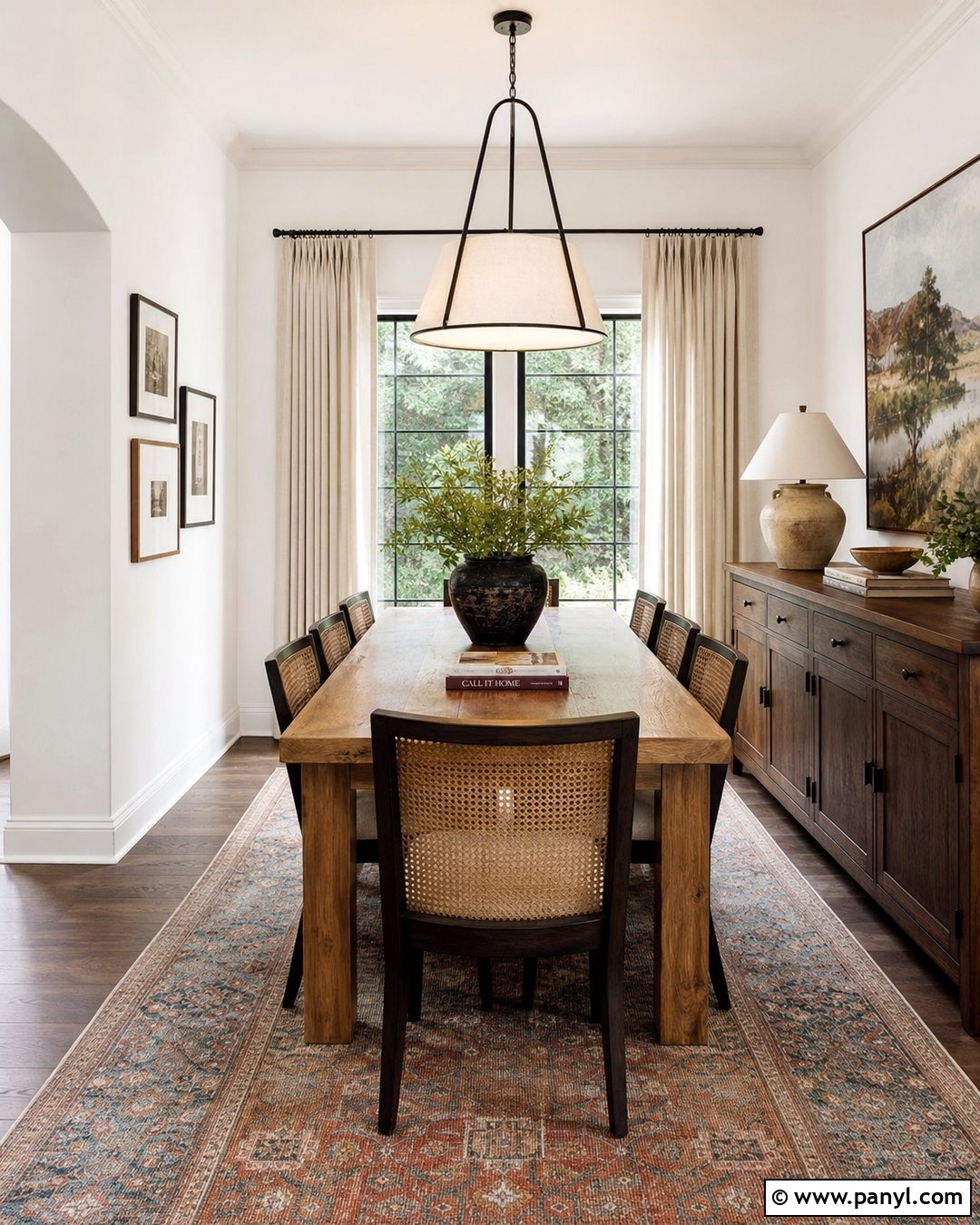 White Walls Dining Room - 30 White Walls Interior Ideas