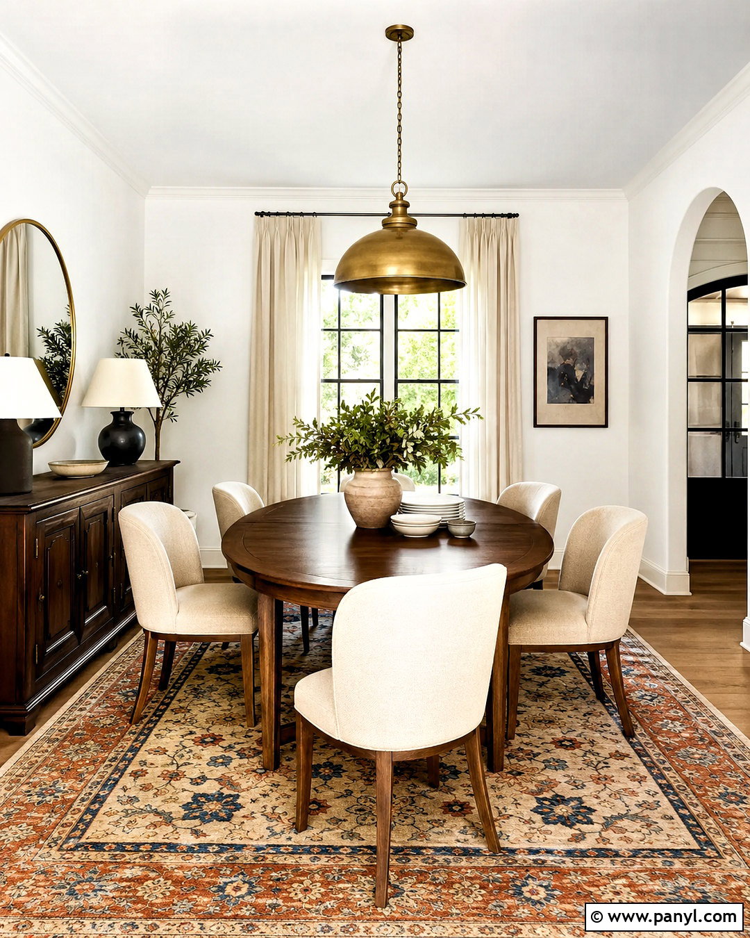 White Walls Dining Room - 20 White Walls Home Ideas