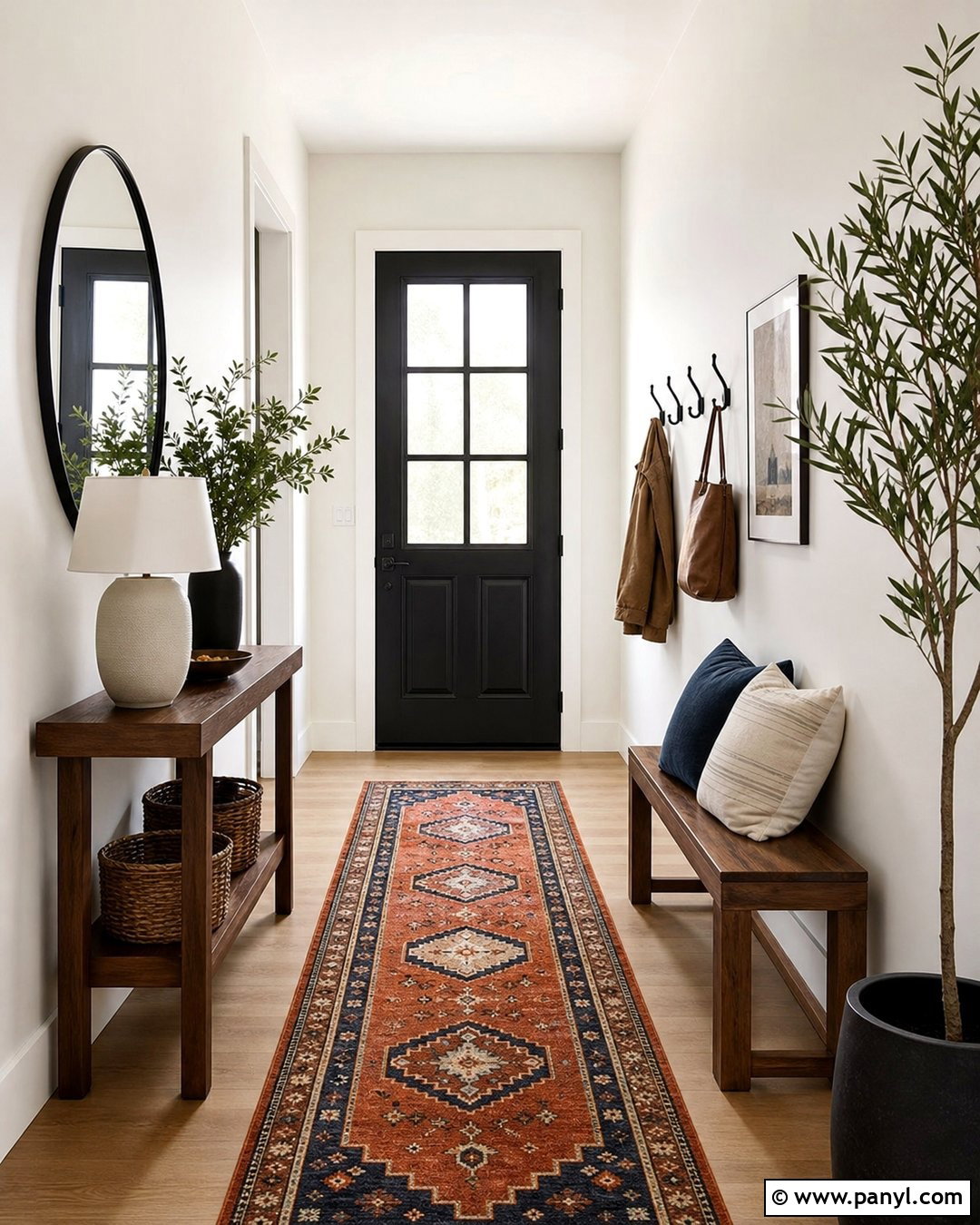 White Walls Entryway - 30 White Walls Interior Ideas