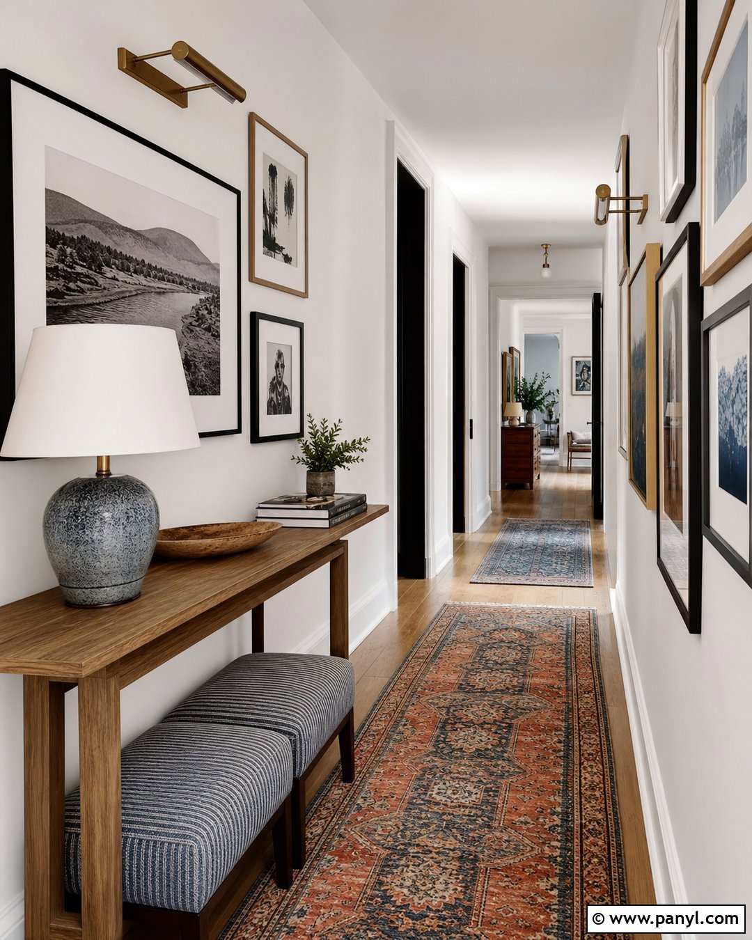 White Walls Hallway Gallery - 30 White Walls Interior Ideas
