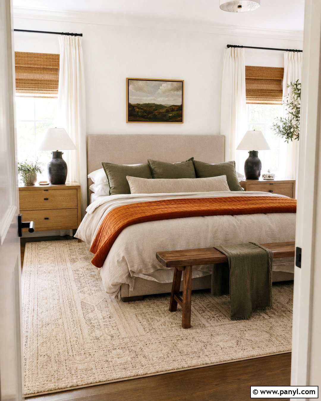 White Walls In a Cozy Bedroom - 50 white walls