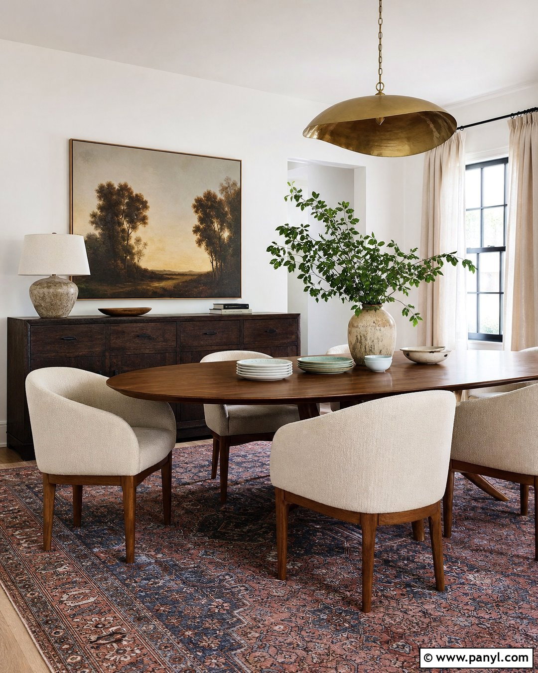 White Walls In a Dining Room - 50 white walls