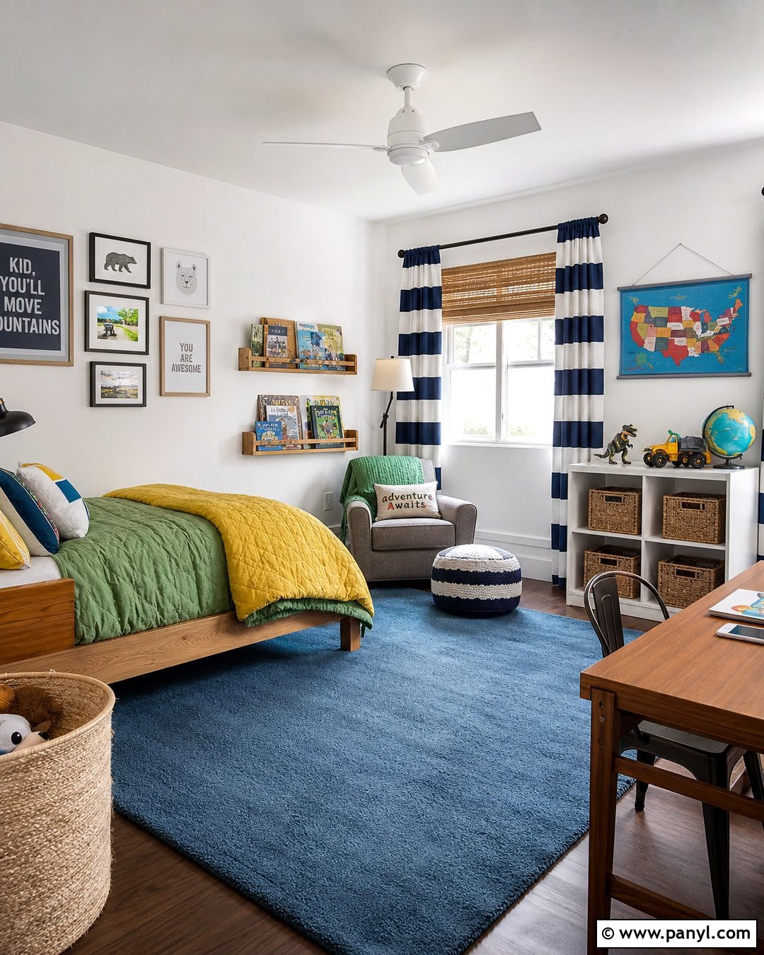 White Walls In a Kids Bedroom - 50 white walls