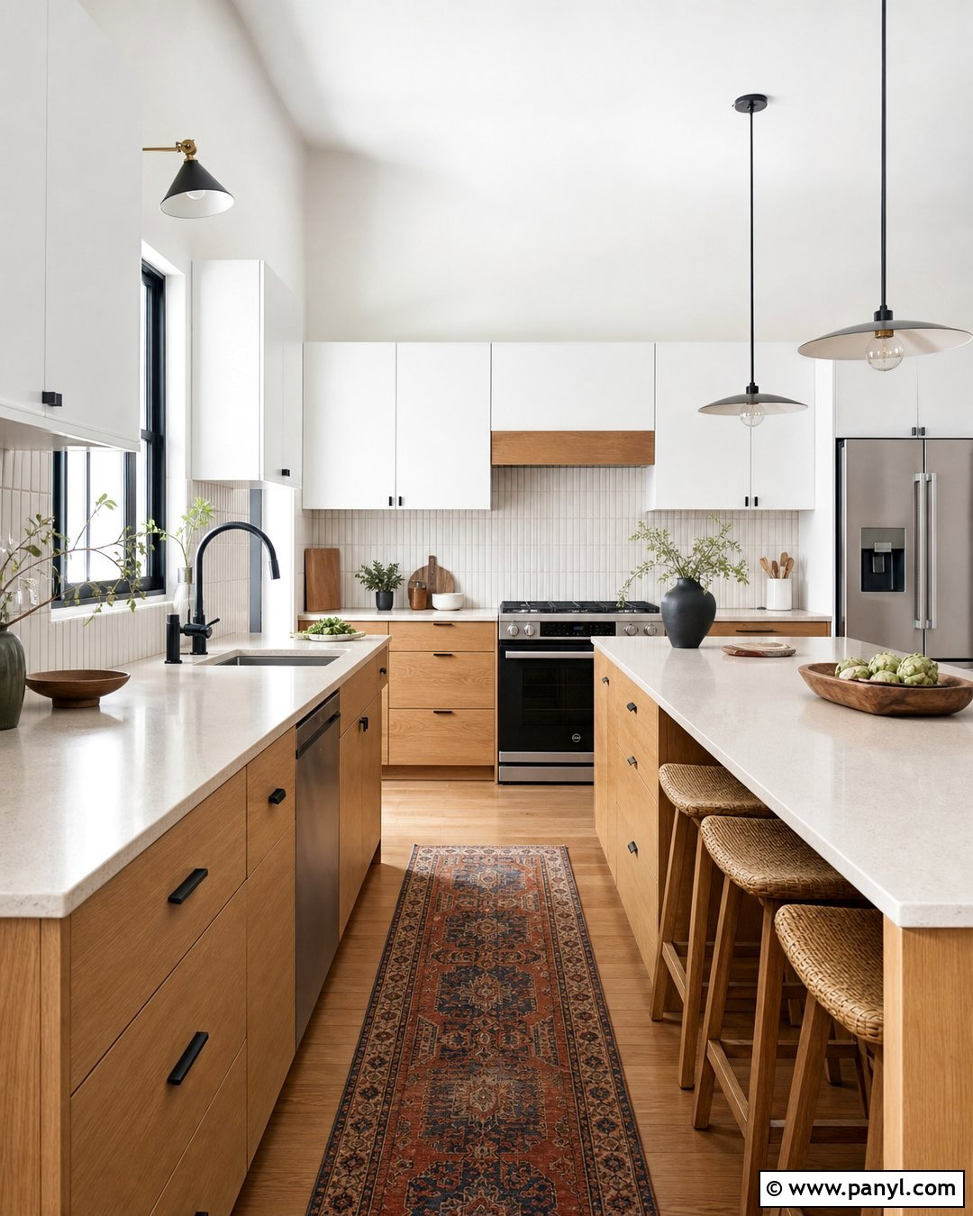White Walls In a Modern Kitchen - 50 white walls