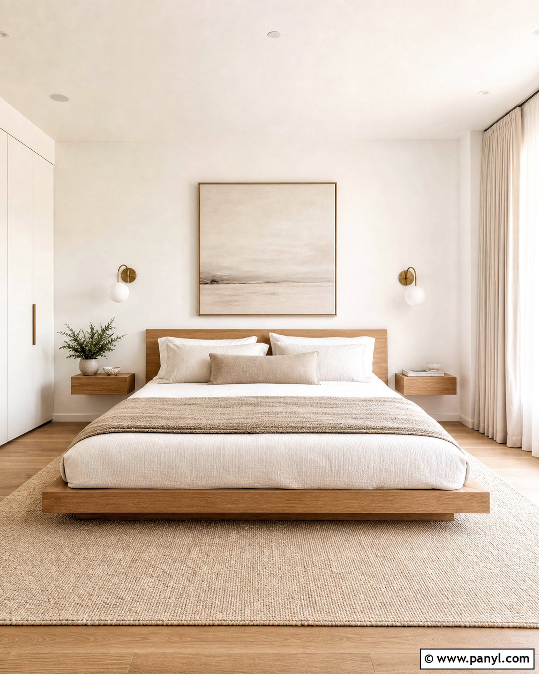 White Walls Minimalist Bedroom - 20 white walls bedroom ideas