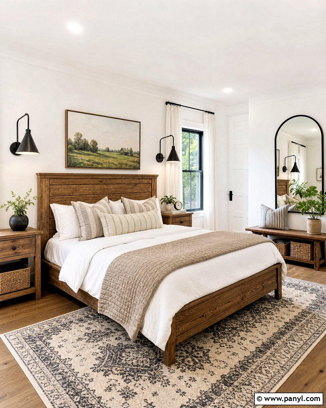White Walls Modern Farmhouse Bedroom - 20 white walls bedroom ideas