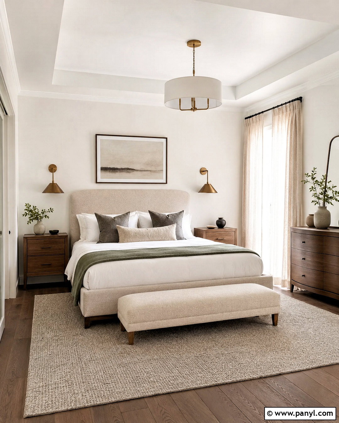 White Walls Primary Bedroom - 20 White Walls Home Ideas