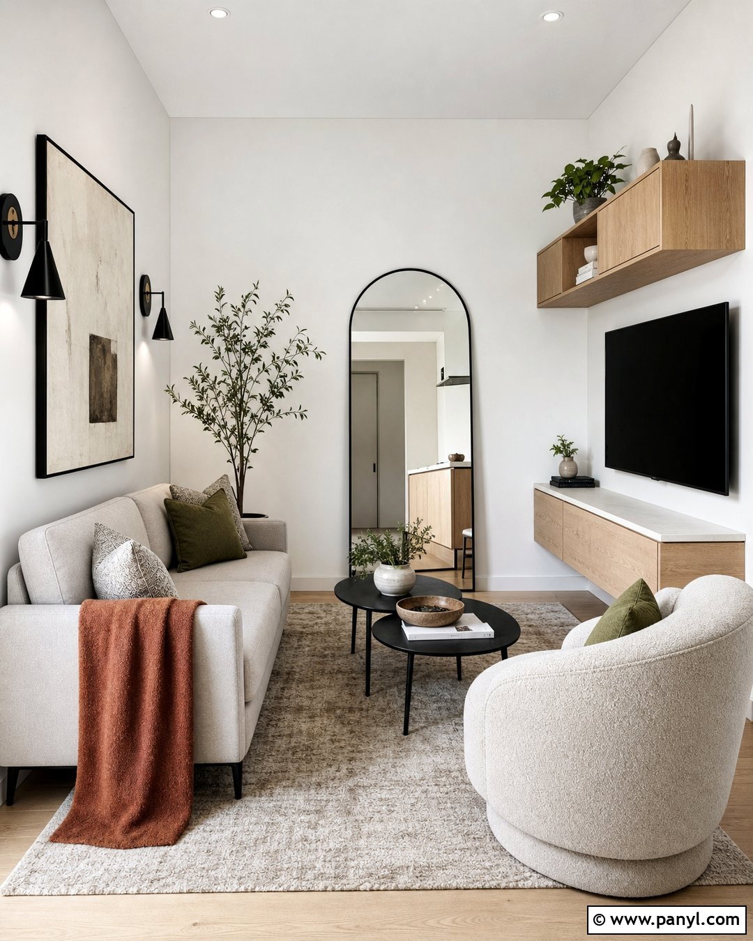 White Walls Small Living Room - 30 White Walls Interior Ideas