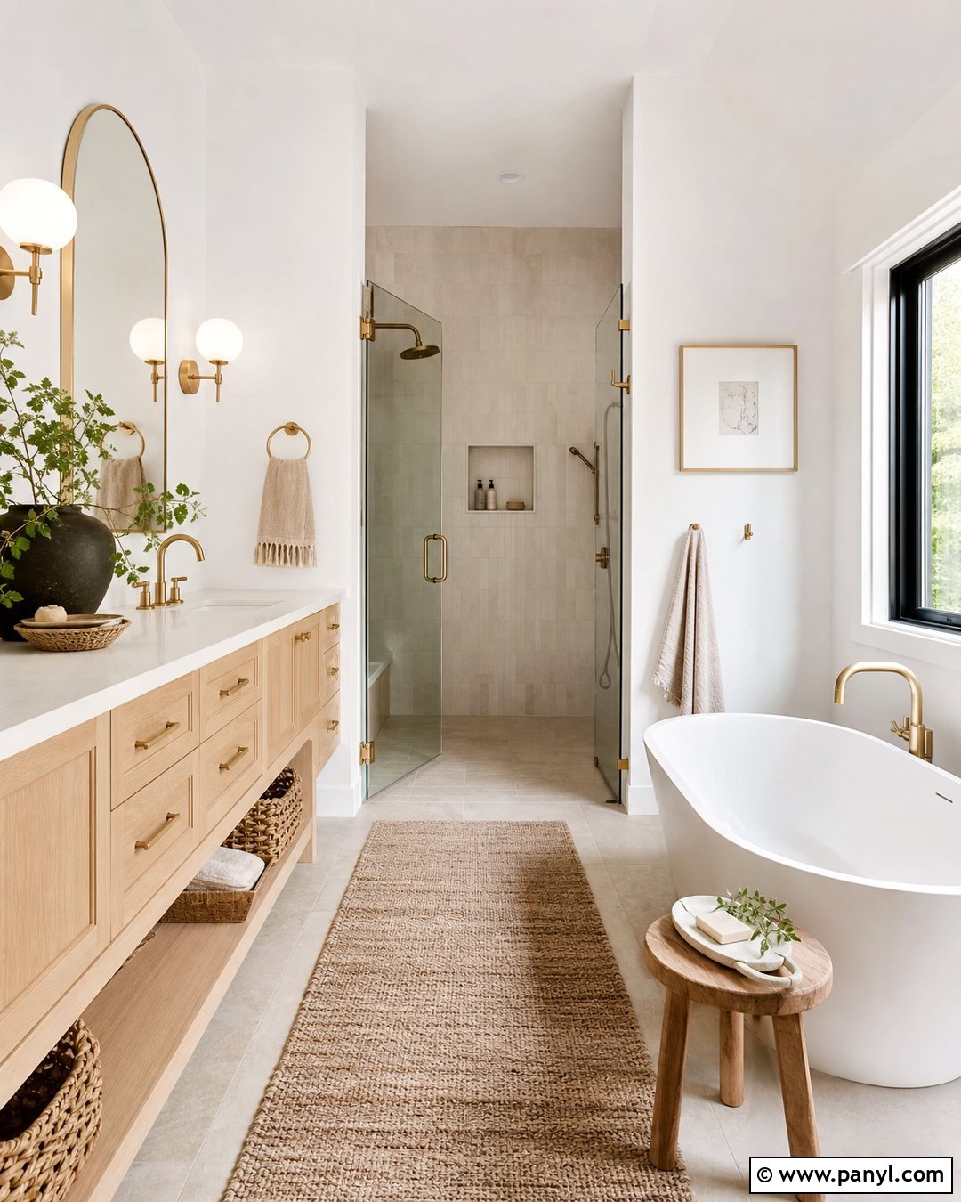 White Walls Spa Bathroom - 30 White Walls Interior Ideas