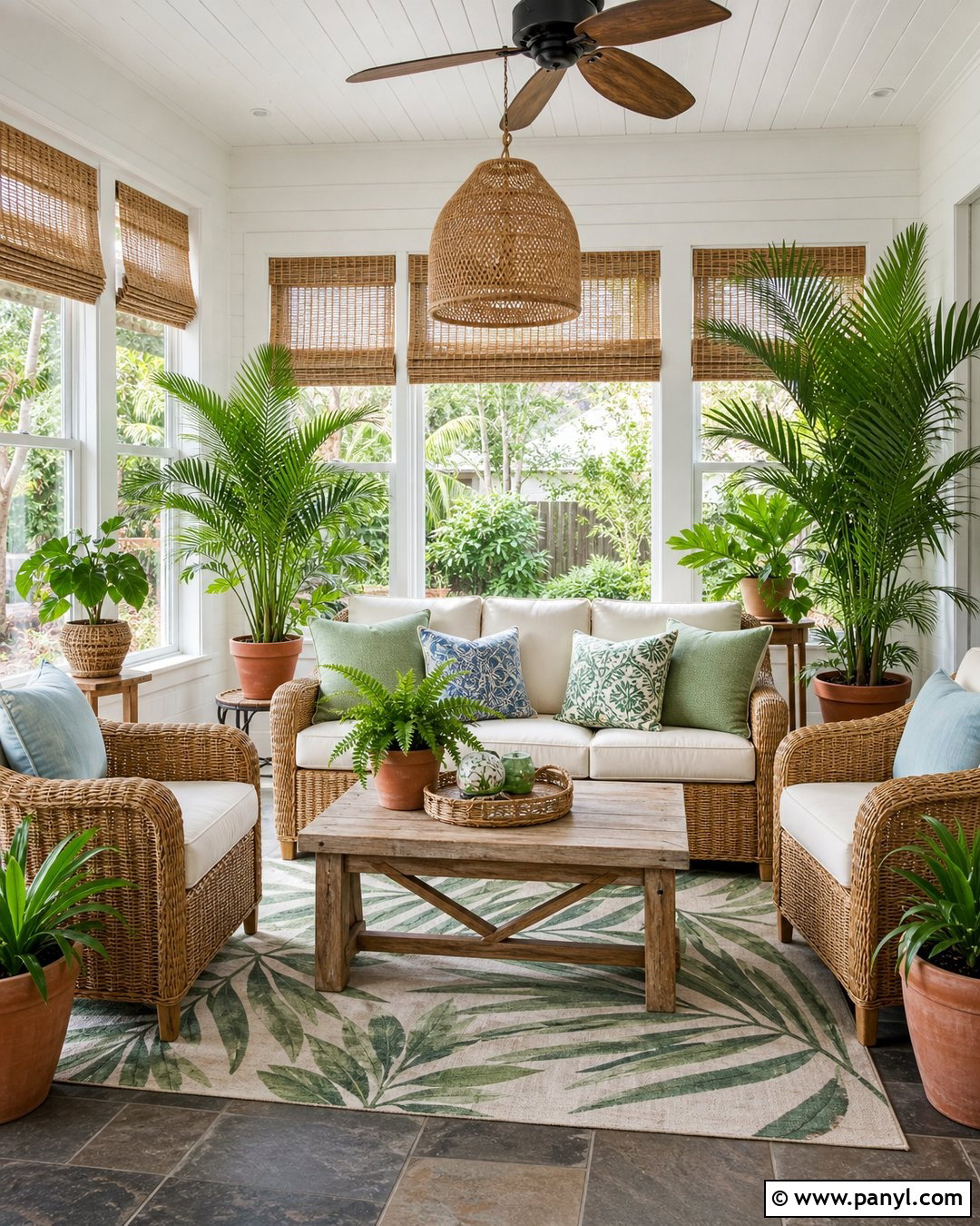 White Walls Sunroom - 30 White Walls Interior Ideas