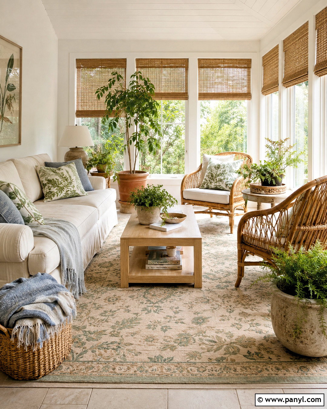 White Walls Sunroom - 20 White Walls Home Ideas