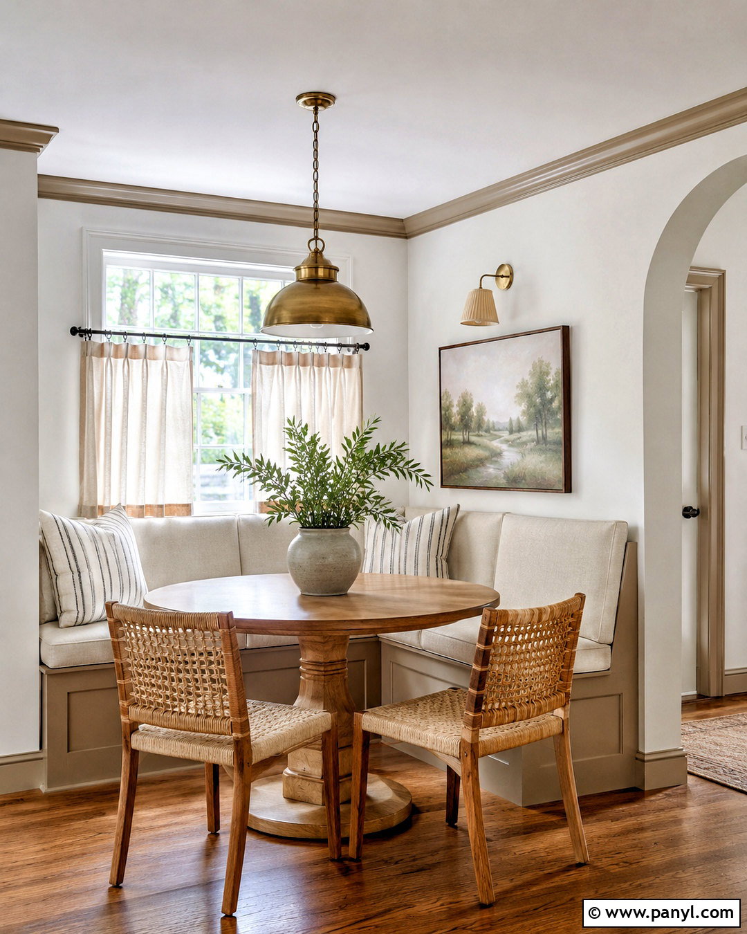 White Walls With Beige Trim Breakfast Nook - 35 white walls beige trim ideas