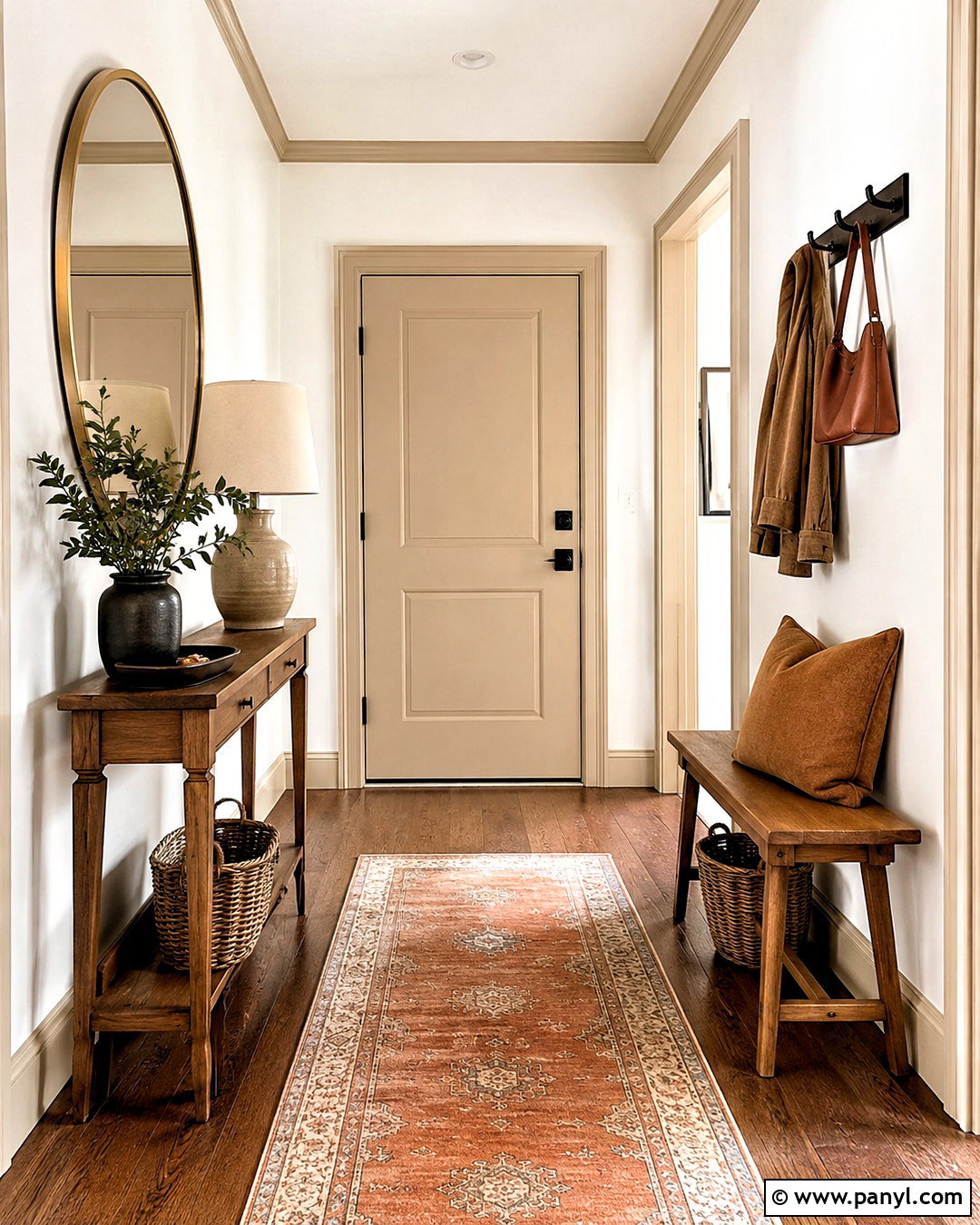 White Walls With Beige Trim Entryway - 35 white walls beige trim ideas
