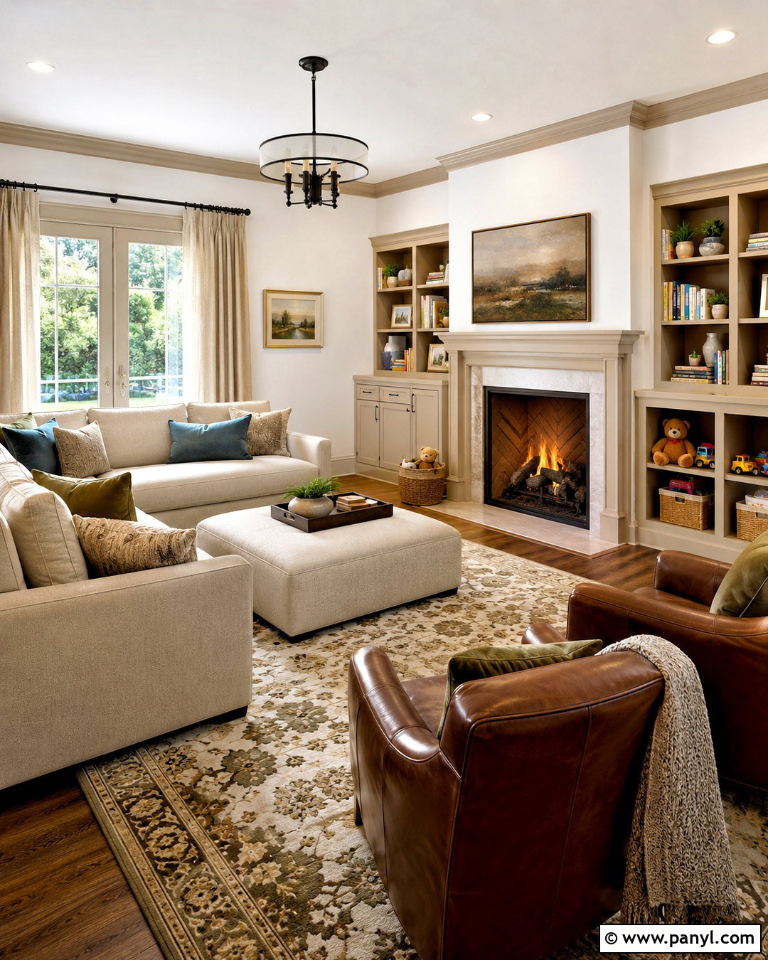 White Walls With Beige Trim Family Room - 35 white walls beige trim ideas