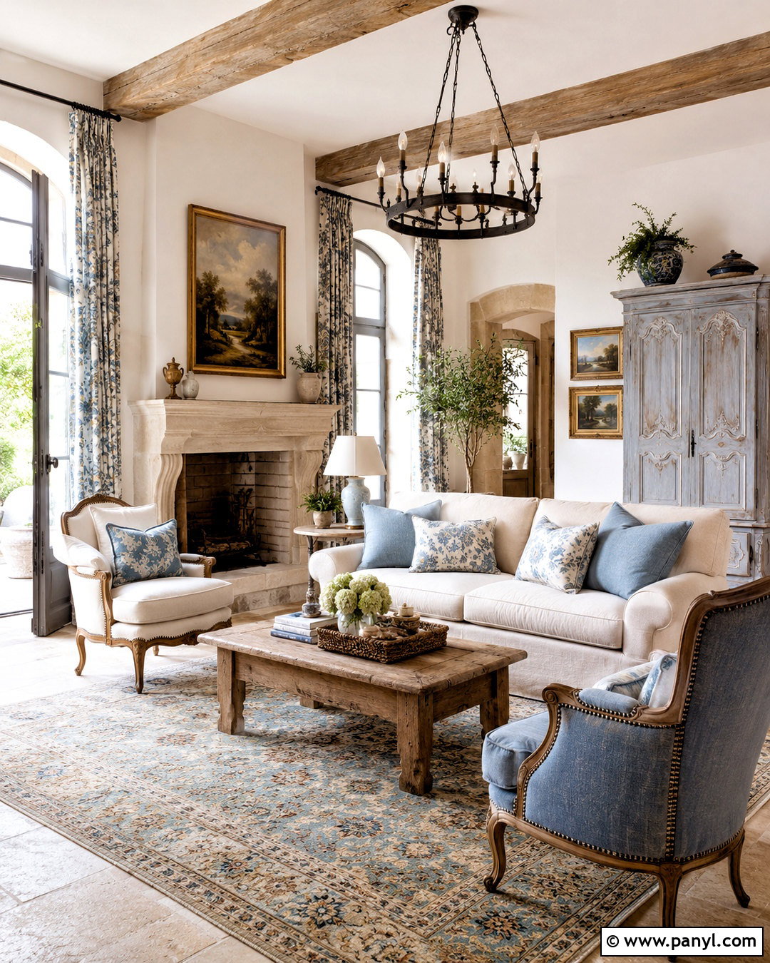 White Walls With Beige Trim French Country Interior - 35 white walls beige trim ideas