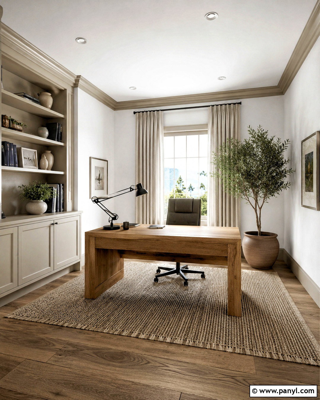 White Walls With Beige Trim Home Office - 35 white walls beige trim ideas