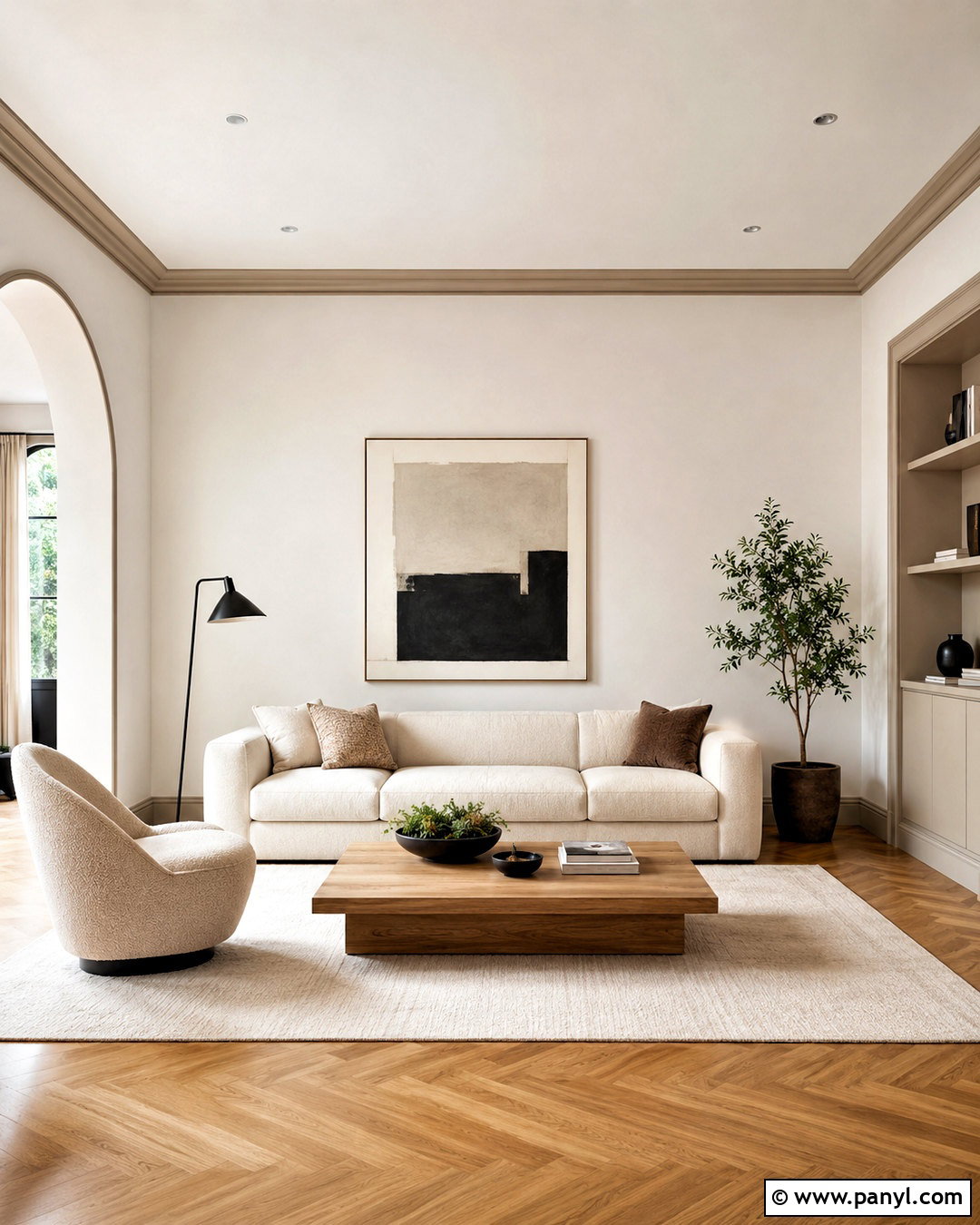 White Walls With Beige Trim Minimalist Living Room - 35 white walls beige trim ideas