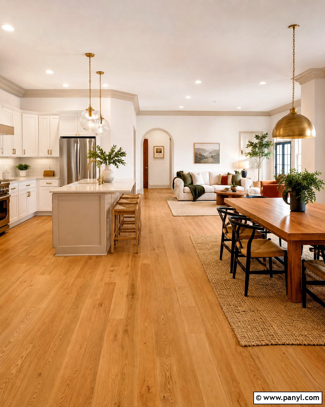 White Walls With Beige Trim Open Floor Plan - 35 white walls beige trim ideas