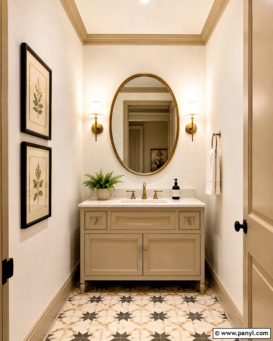 White Walls With Beige Trim Powder Room - 35 white walls beige trim ideas